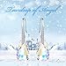 EleQueen 925 Sterling Silver CZ Teardrop Hook Dangle Earrings Made with Austrian Crystals Iridescent Aurora Borealis AB, Valentine's Day/Mother's Day/Christmas Jewelry Gift for Girlfriend/Mom