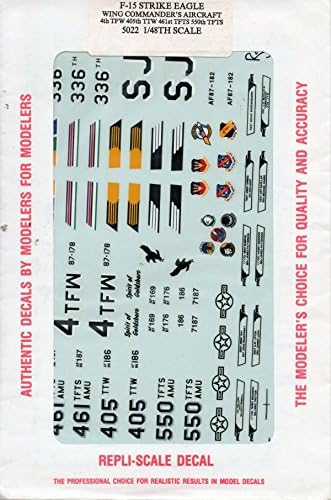 Repli Scale 1:48 F-15 Strike Eagle Wing Commander's Aircraft 4th TFW #48-5022