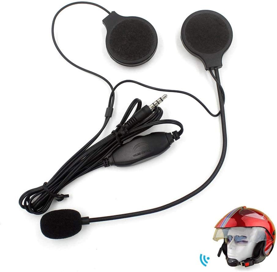 Motorcycle helmet headset with microphone Clearance