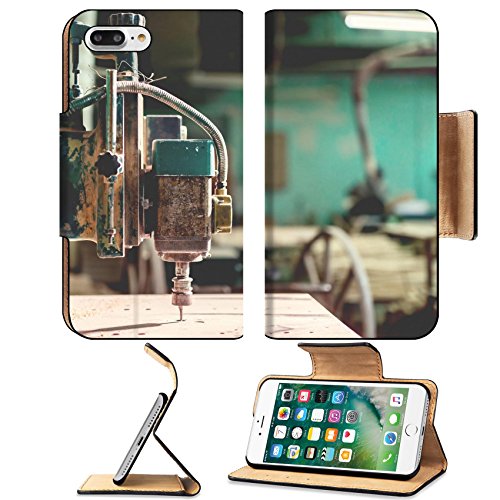 Luxlady Premium Apple iPhone 7 Plus Flip Pu Leather Wallet Case iPhone7 Plus 33935711 industrial lathe tool drilling and milling tool iron drill in action at steel and metal factor - Thumbnail 7