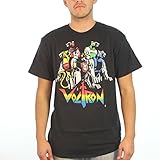 Voltron Five Cats Mens Black T-Shirt | L