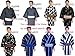 Hitotoki Japanese Yukata Kimono Robe Obi Belt Mens White Japan Anime Mt.Fuji