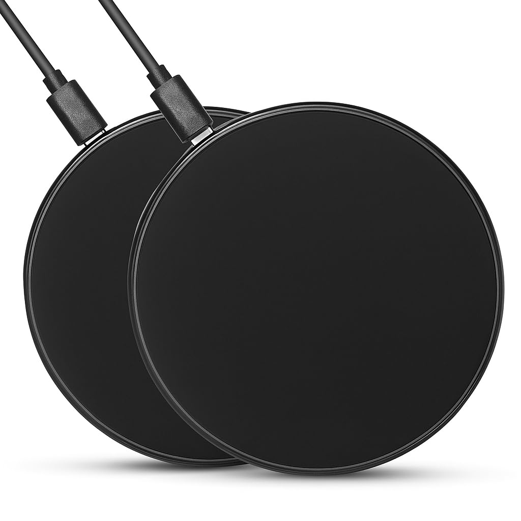 Photo 1 of 2Pcs Fast Wireless Charger,15W Max Wireless Charging Stand Compatible with iPhone 17/17Plus/17Pro/16/16Plus/16Pro /15/14/13/12/11/X/XR,Samsung Galaxy S25/S24/S23/S22/S21/S20/S10/S9/S8 Note 20