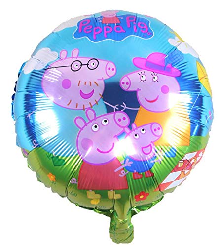 Family Peppa Pig 18inch Round Foil Party Helium Balloon Themed
