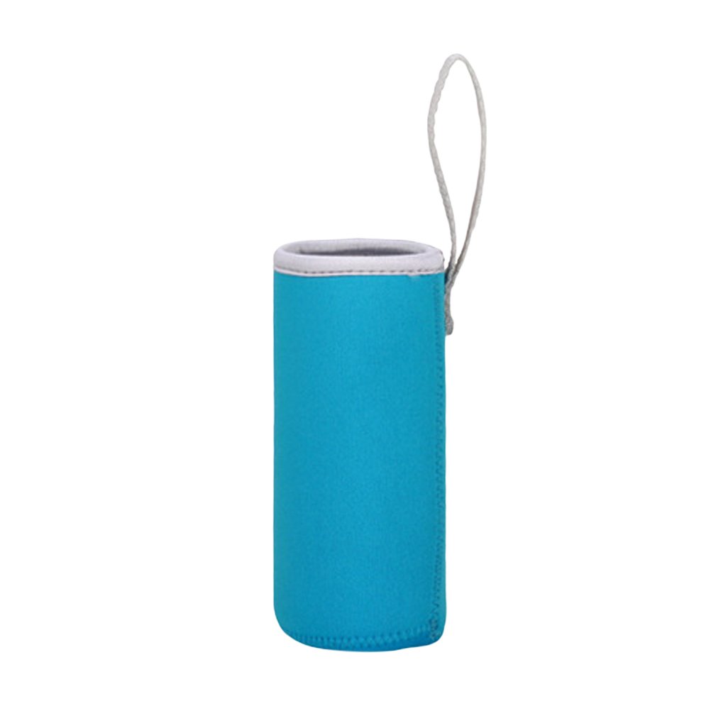 BESTonZON Besto Nzon Neoprene Bottle Cover 550 ml Bottles Thermal Case Bags 6,8x19 cm (Ice Blue)