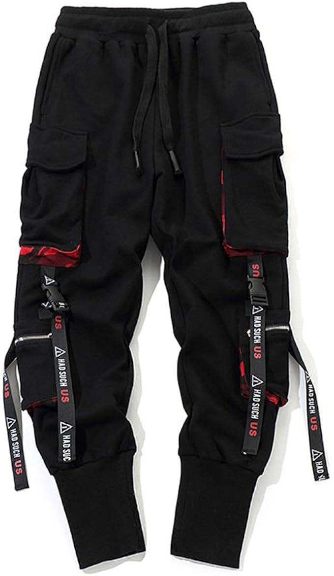 black cargo pants techwear