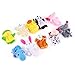 ThinkMax 16 Pack Soft Plush Finger Puppets Set - MANSA 10 Animals + 6 People Family Members Velvet Cute Toys for Children, Story Time, Shows, Playtime, Schools (16pcs)