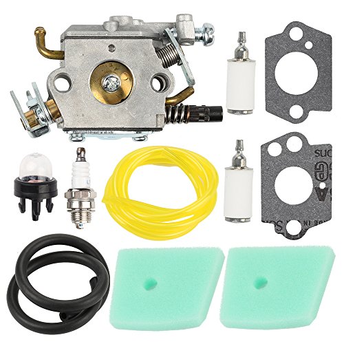 Hilom C1Q-EL24 Carburetor with Primer Bulb Air Filter Fuel Line Filter for Husqvarna 123 223 322 323 325 326 327 123C 223L 322C 323R Trimmer Brushcutter Pole Saw Edger