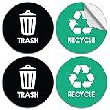 Pixelverse Design Recycle and Trash Can Magnet