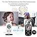 Baby Monitor, Video Baby Monitor with Camera- Wireless Video Monitor for Baby Safety- with Infrared Night Vision/ Two Way Talkback/Temperature Monitor/ Lullaby-play
