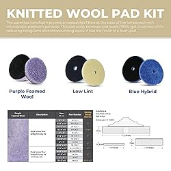 Wool Buffing Pad for Standard Duty Orbital