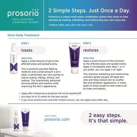Psoriasis Treatment Gel 2oz Relief for Scaling, Flaking, Itching, Redness & Irritation - Non-Greasy, Fast-Drying Soothing Formula with Salicylic Acid, Steroid-Free -for Scalp, Face & Body