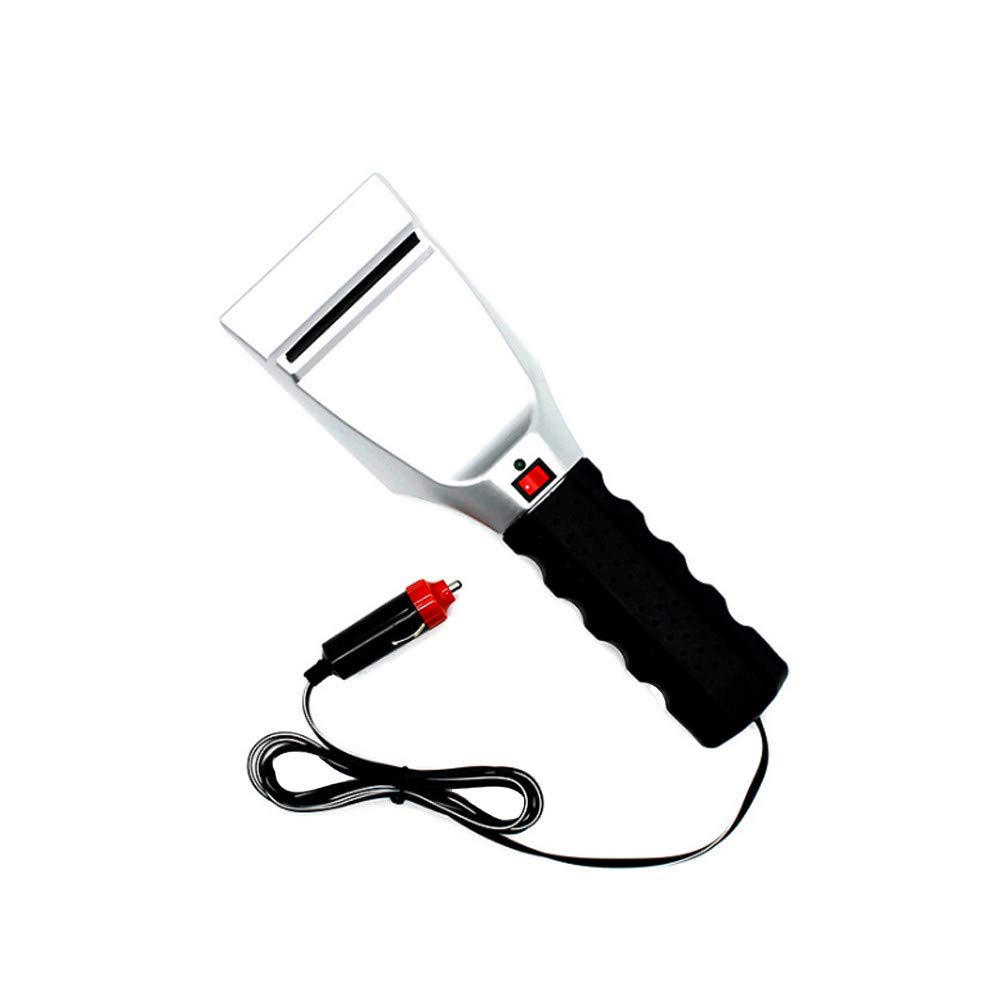 HeziCat Heated Snow Ice Scraper for Car - Electric Heated Auto Windshield Window Ice Scrapers with Squeegee for Cars