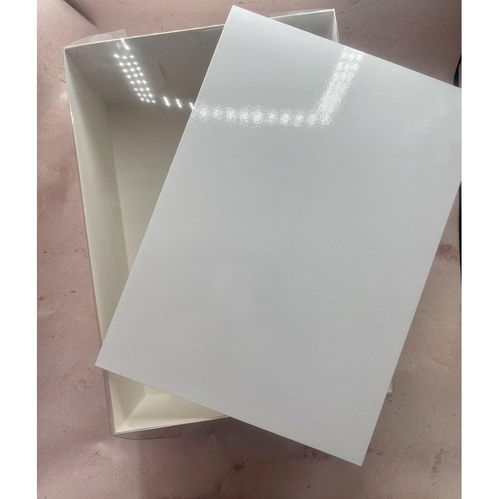 Cake N Cake Clear Lid Cupcake Boxes (5 X OBLONG SHEET CAKE BOXES - 14X10")