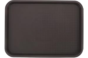 VILLCASE Multipurpose Brown Plastic Shoe Tray Medium Size for Indoor Outdoor Boot Storage and Sundries