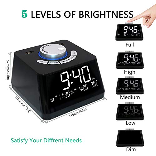 Digital radio alarm clock FM radio, Alarm clocks for bedrooms,Dual