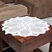 Home-X Floral Lace Table Doily, Perfect for Parties and Daily Use, Cream (24