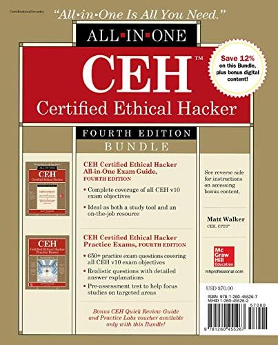 CEH Certified Ethical Hacker Bundle, Fourth Edition (CERTIFICATION & CAREER - OMG)