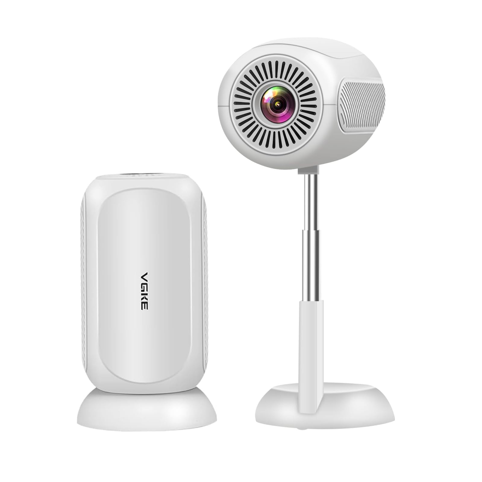 Photo 1 of ?3D TOF Auto Focus & Built-in Android TV 13.0?VGKE Mini Projector, Portable Projector with WiFi 6 and Bluetooth, 4K Support, Auto Keystone, Compatible with HDMI/USB/TV Stick for Home and Outdoor Use