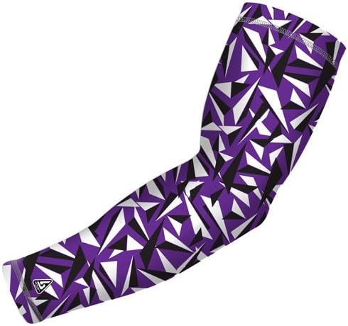 Pro-Fit Sports Compression Arm Sleeve. 200+ colors, patterns, and size combinations. Great for Football, Baseball, Golf and general activity and UV sun protection. Available in Adult Youth kid Sizes