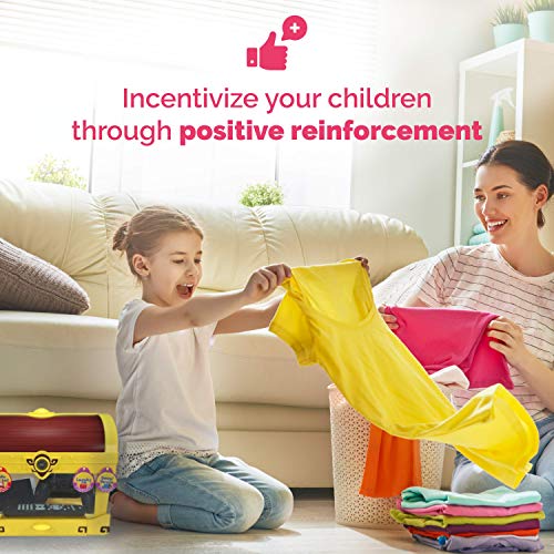 Timeout Toy Box, Kids Screen Time Management, Lockbox with Chore Chart and Positive Reinforcement Tokens for Interactive Parents - Thumbnail 4