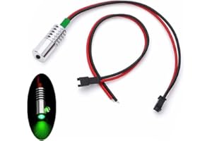 JONSCART 1.5W DC 12V LED Optic Fiber Light Source Illuminator For Car Home Light Side End Glow Plastic Optical Fiber (Green,6MM)