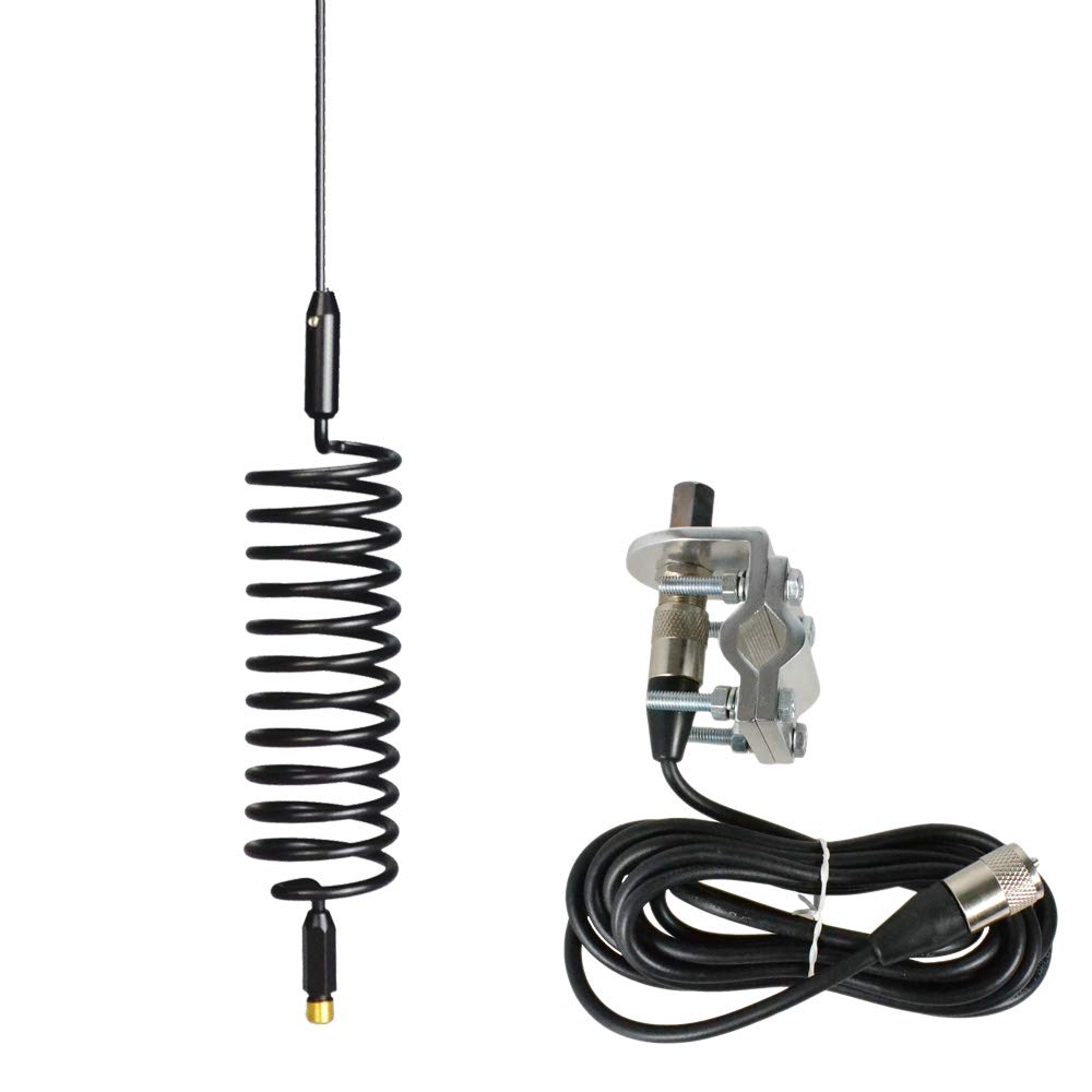 Thunderpole Orbitor CB Radio Antenna & 4 Bolt Mirror Bar Mount Kit | Springer CB Radio Aerial