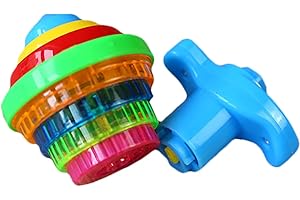 CurcKua Spinning Top Light up Flashing Spinning Tops Toys Gyroscope Toy with Light up Toys Top Spinner Light Up Spinning Top for Kids Toy Gift, Random Color