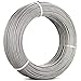 Senmit 1/8 Stainless Steel Aircraft Wire Rope for Deck Cable Railing Kit,7 x 7 200 Feet T 316 Marine Grade