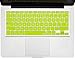 Kuzy Compatible with MacBook Pro Keyboard Cover 2023 2022 14 inch A2779 A2442-16 inch A2780 A2485 M1 Silicone MacBook Air M2 Keyboard Cover A2681 13.6 inch MacBook Air Keyboard Cover Skin, Yellow