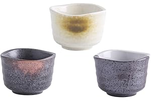 ABOOFAN 3pcs Japanese Style Sake Serving Cups Ceramic Wide Cups Multifunctional for Sake Tea Random Style