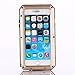 iPhone SE 2022/2020 Case,Tempered Glass Luxury Aluminum Alloy Protective Metal Extreme Shockproof Military Bumper Heavy Duty Cover Shell Case Skin Protector for Apple iPhone SE 2022/2020 /8/7-Gold