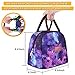 BALORAY Lunch Bag for Women Men Insulated Lunch Box for Adult Reusable Lunch Tote Bag for Work, Picnic or Travel (Purple Starry)