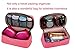 Packing Organizer Bra Underwear Storage Bag Travel Lingerie Pouch Toiletry Organizer Handbag Cosmetic Makeup Bag Luggage Storage Case For Cosmetics, Toiletries, Hotel, Home, Bathroom, Airplane (Rosy)