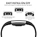 For Fitbit Charge 2 Bands Hanlesi Soft Silicone Breathable Fashion Sport Strap Band for Fit bit Charge2 HR Replacement Original Accessory Black Gray Wristband with hole for Girl Boy
