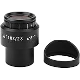 Microscope Eyepiece, GWF004 WF10X/23 30mm Eyepoint Lens Wide Field Microscope Eyepiece Wide Angle Microscope Eyepiece