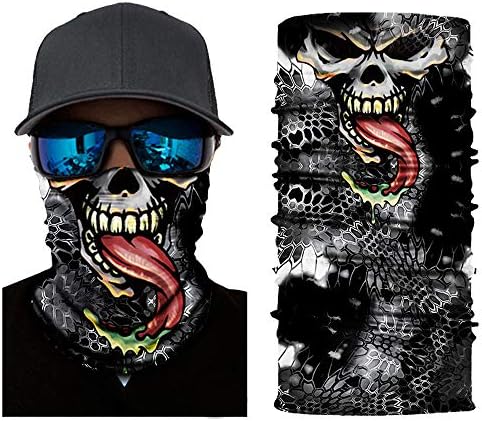PHOCOENA 16-In-1 Outdoor Face Mask Shield Bandana, Sports Magic Scarf,Multifunctional Headwear with Wind/Sun/UV Protection for Cycling, Motorcycling,Hunting, Hiking, Yard Working