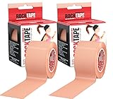 RockTape Kinesiology Tape for Athletes - 2-Roll Gift Pack, Beige