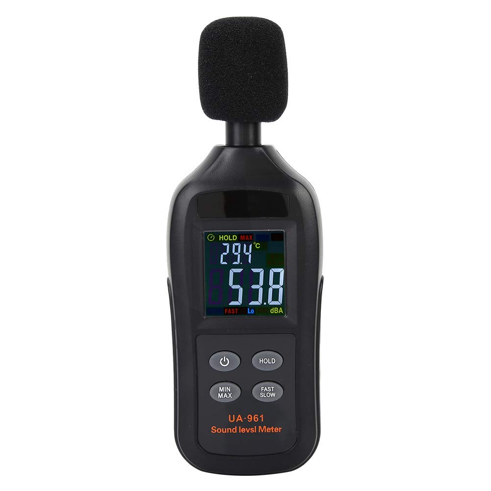 Sound Level Meter,Digital LCD Decibel Meter,Professional Audio Noise Measure Reader Device UA961,High Accuracy Measuring 35dB-135dB, Max/Min Hold