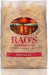 Rao's Homemade Farfalle Pasta, 16oz, Traditionally Crafted, Premium Quality, From Durum Semolina Flour, Imported from Italy, 