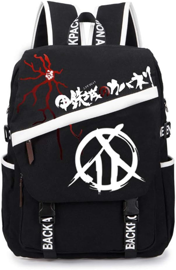 Gumstyle Kabaneri of the Iron Fortress Anime Cosplay Laptop Backpack Rucksack Schoolbag Book Bag Unisex Student Black