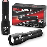 GearLight LED Tactical Flashlight S1000 with Magnet [2 PACK] - High Lumen, Zoomable, 5 Modes, Water Resistant, As Seen on TV Flashlights - Best Camping, Emergency, Magnetic Light