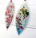 SOUALLHA Lucore Koi Fish Leaf Bookmarks -Made of Real Leaves - 2 Pcs Lucky Charm, Ornament, Hanging & Wall Decor, Art Decoration