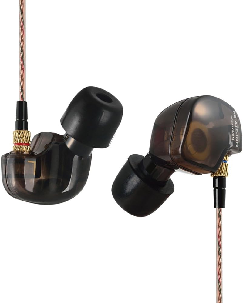 KZ ATE Headphone XBS BASS Music Mobile Phone Headphones HiFi in Ear (Black)