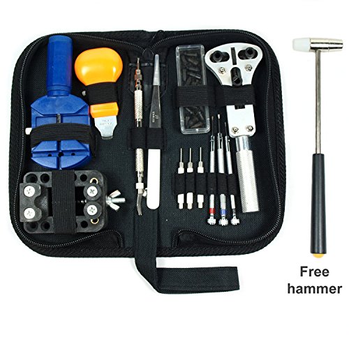 Click Here to See More Images Watch Repair Tool Kit Case Opener Link Remover Spring Bar Tool w/ Carrying Case