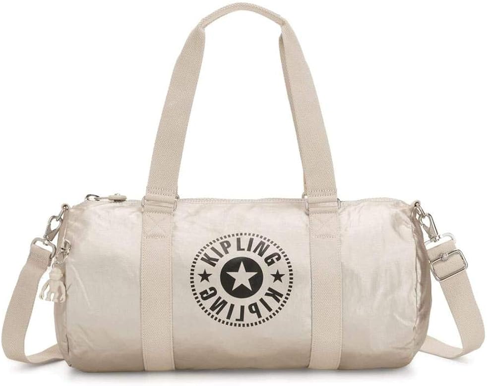 bolso kipling plateado