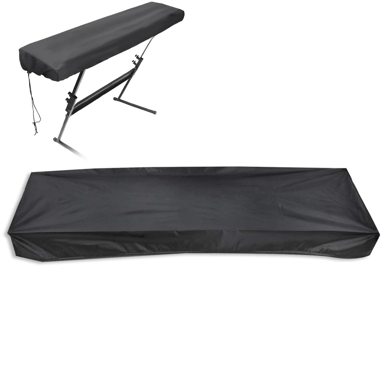Agatige 88 Key Keyboard Dust Cover, Oxford Cloth, Black, Waterproof, Piano Keyboard Cover