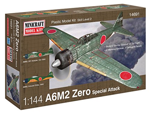 Minicraft A6M2 Zero IJN/IJA Airplane Model Kit (1/144 Scale)