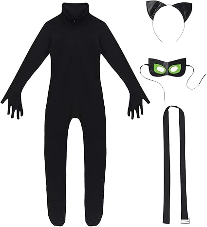 Freebily Enfant Garçon Fille Déguisement Chat Noir