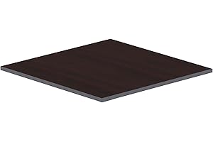 Alera Reversible Laminate Table Top, Square, 35.38w X 35.38d, Espresso/Walnut